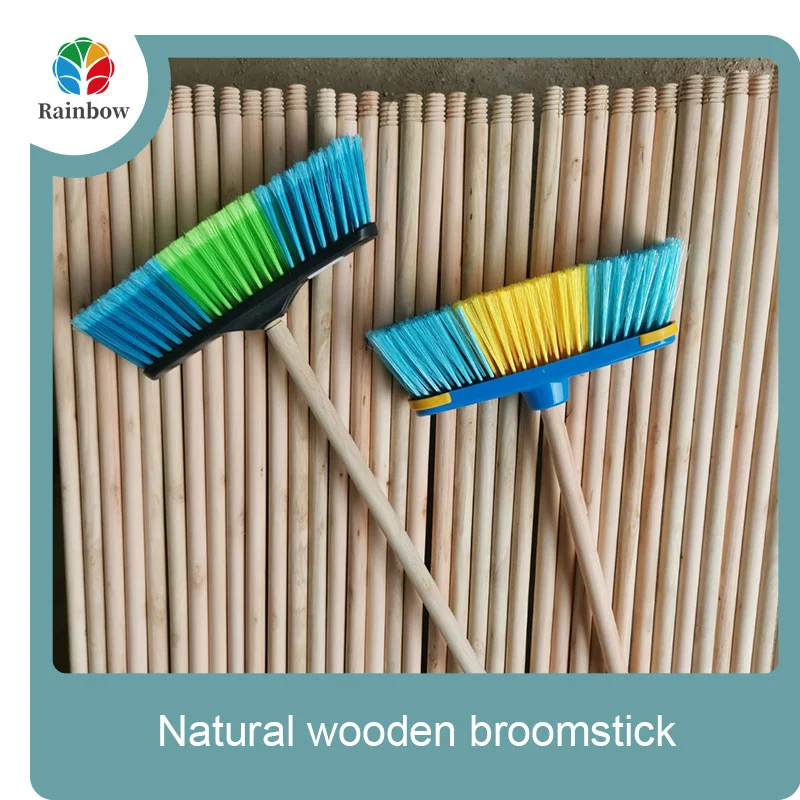 wooden broomstick wooden mop handle brush stick broom handle