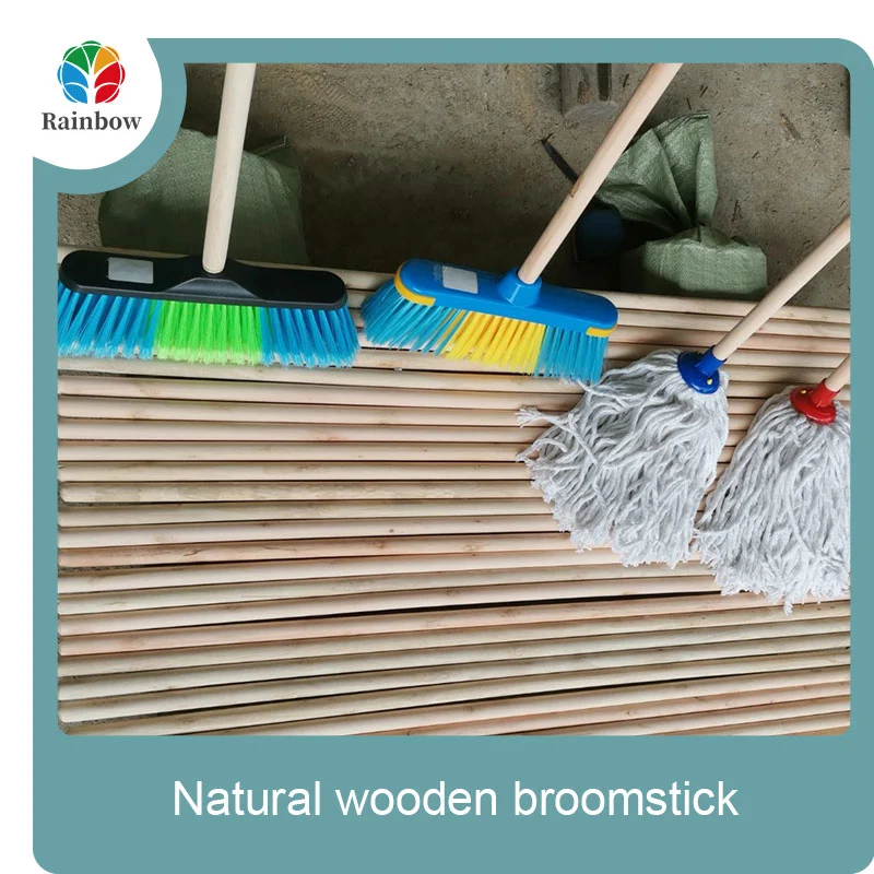 wooden broomstick wooden mop handle brush stick broom handle
