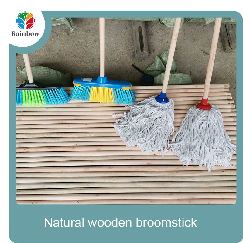 wooden broomstick wooden mop handle brush stick broom handle