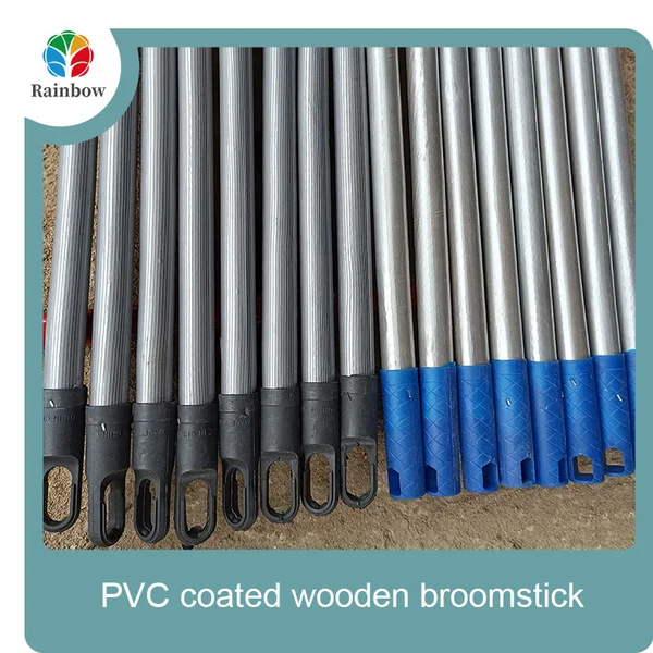 Palos de fregona para casa de madera de eucalipto con mango de escoba de madera recubierta de pvc de china