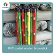 Palos de fregona para casa de madera de eucalipto con mango de escoba de madera recubierta de pvc de china