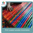 Palos de fregona para casa de madera de eucalipto con mango de escoba de madera recubierta de pvc de china
