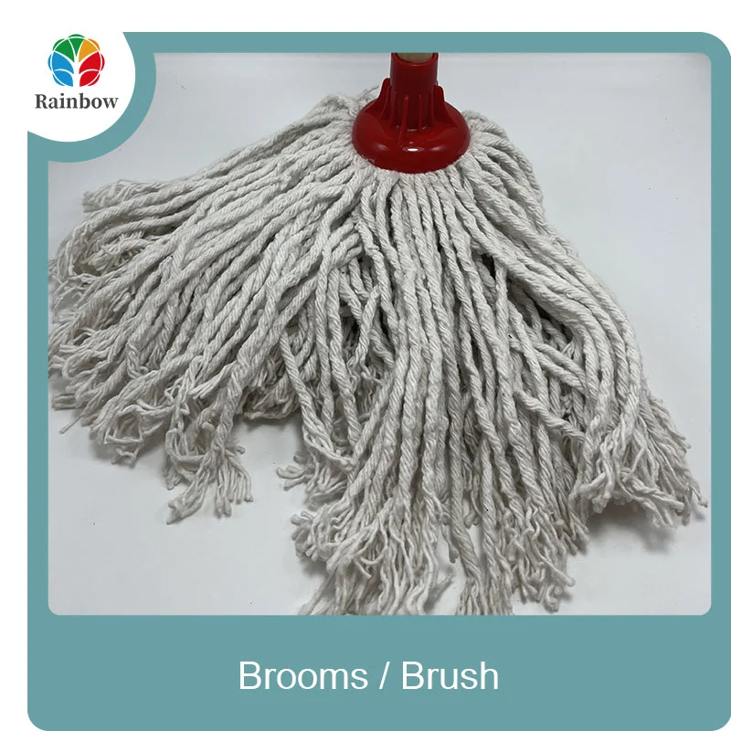 Venta al por mayor, trapeador de polvo, trapeadores de limpieza de pisos de algodón, cepillo de microfibra