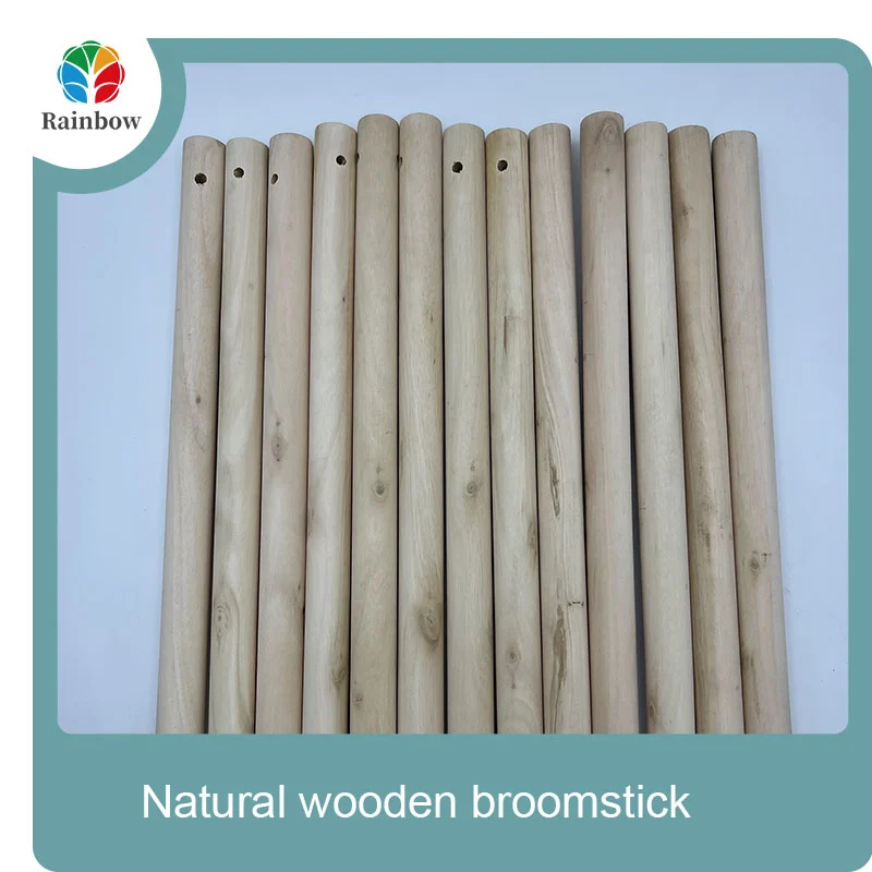 wooden broomstick wooden mop handle brush stick broom handle