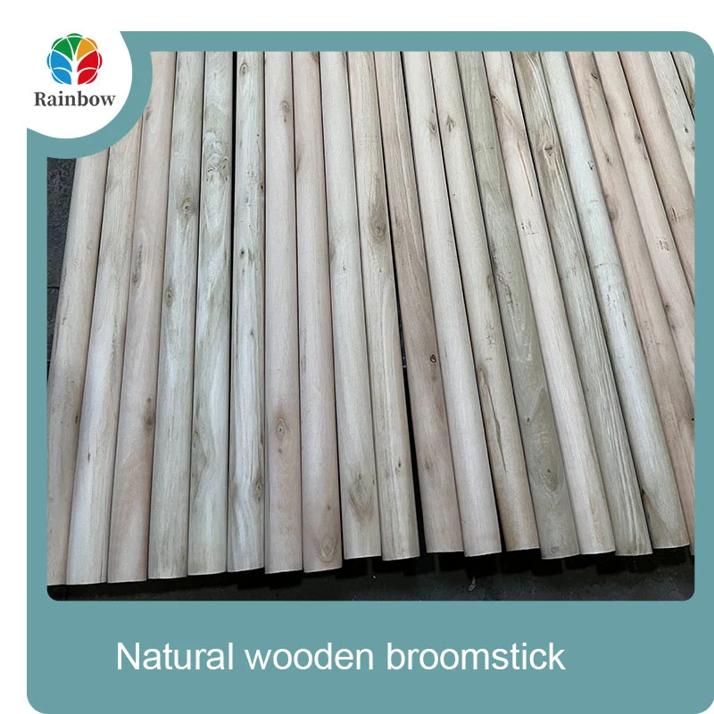 wooden broomstick wooden mop handle brush stick broom handle