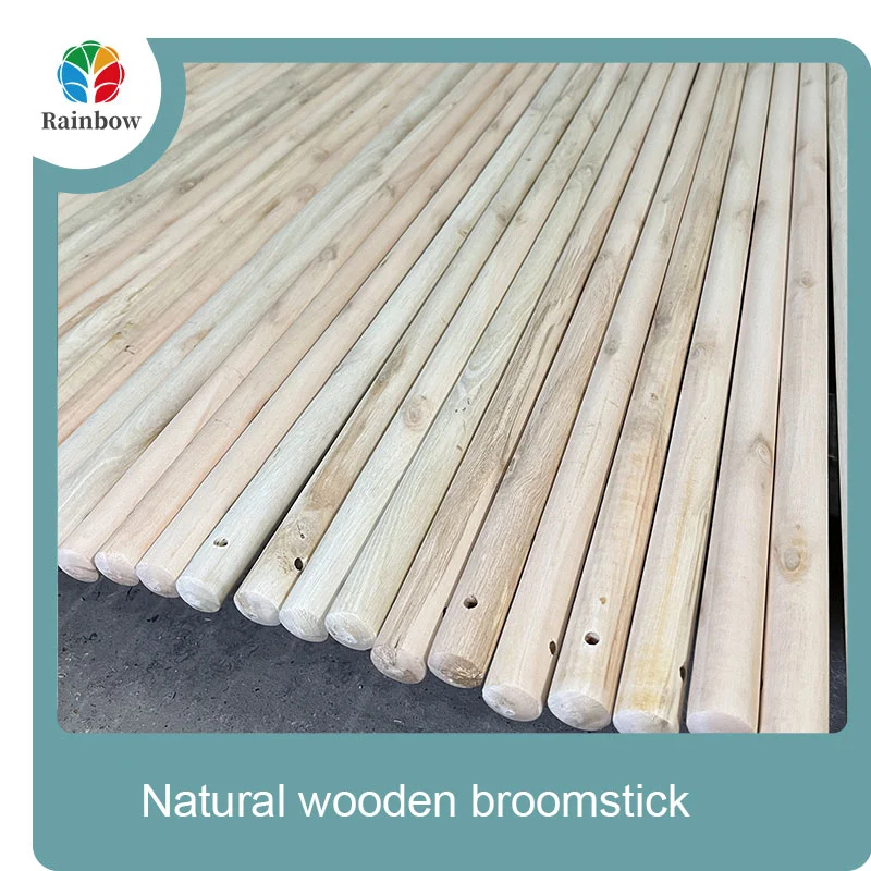 wooden broomstick wooden mop handle brush stick broom handle
