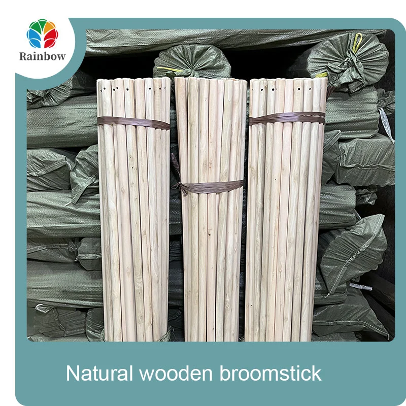 wooden broomstick wooden mop handle brush stick broom handle