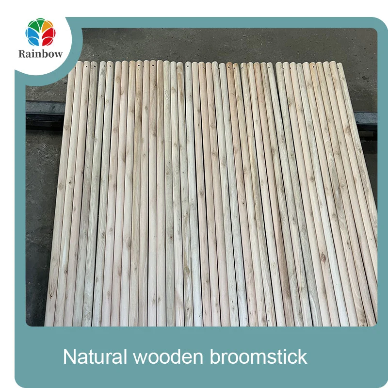 wooden broomstick wooden mop handle brush stick broom handle