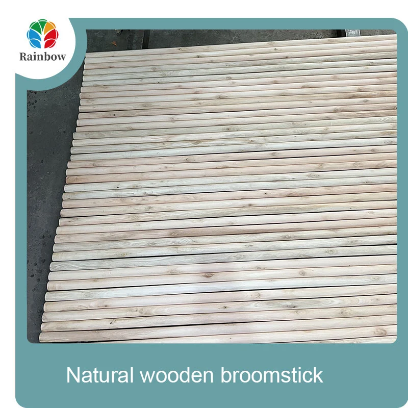 wooden broomstick wooden mop handle brush stick broom handle