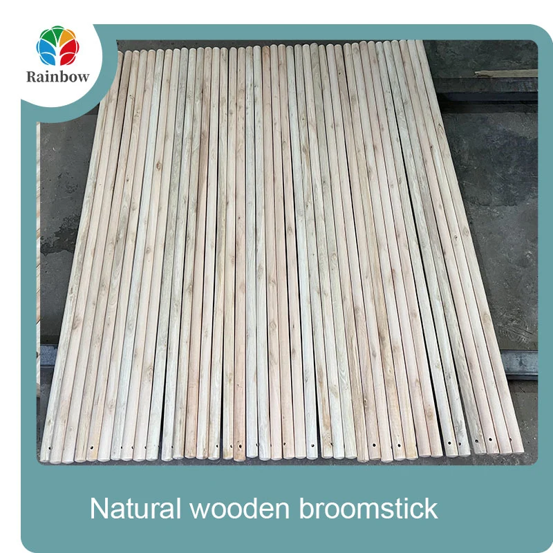 wooden broomstick wooden mop handle brush stick broom handle