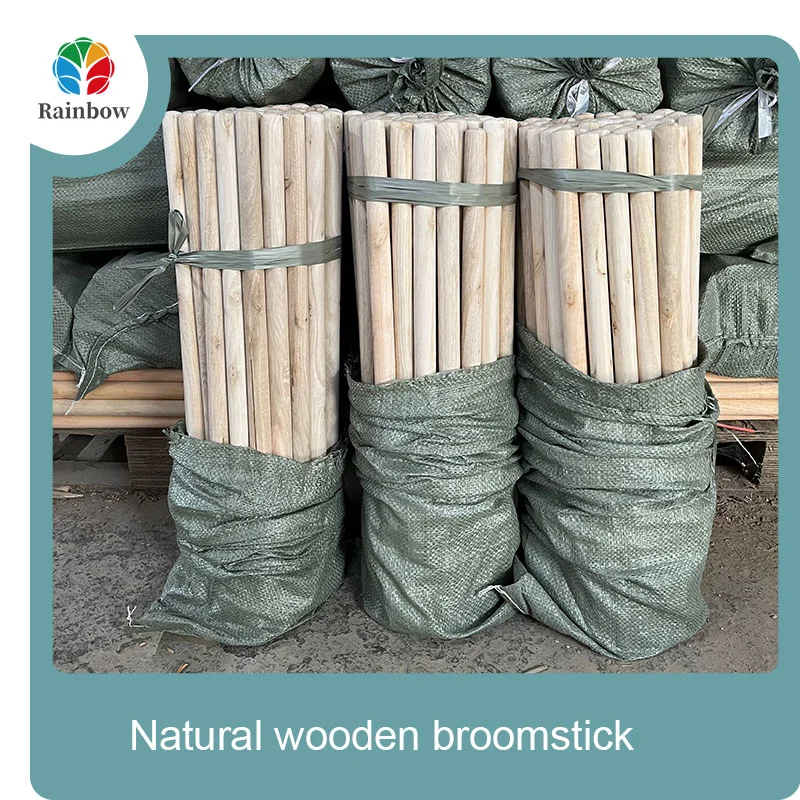 wooden broomstick wooden mop handle brush stick broom handle