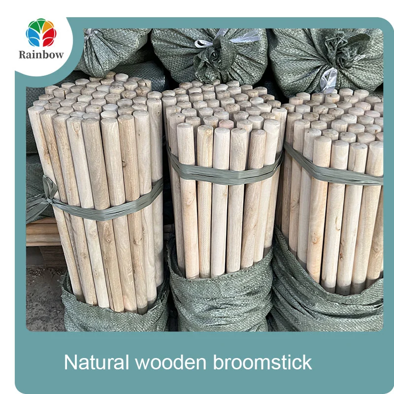 wooden broomstick wooden mop handle brush stick broom handle