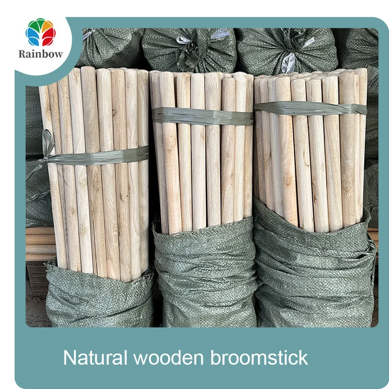 wooden broomstick wooden mop handle brush stick broom handle