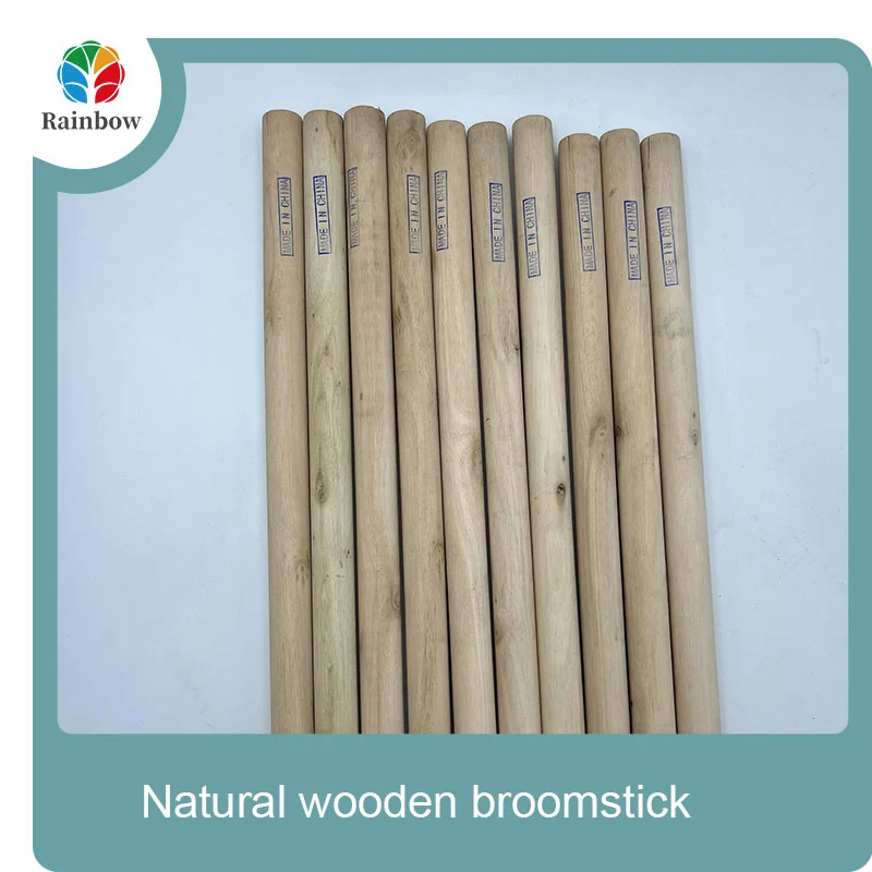 wooden broomstick wooden mop handle brush stick broom handle
