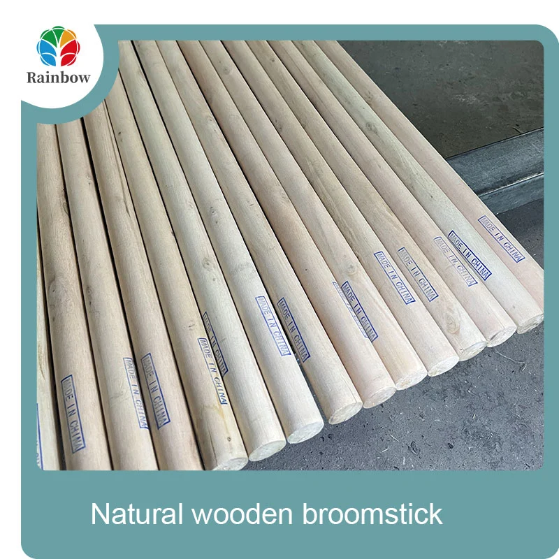 wooden broomstick wooden mop handle brush stick broom handle