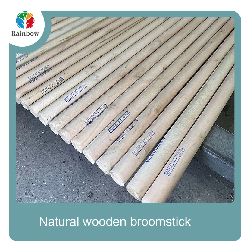 wooden broomstick wooden mop handle brush stick broom handle