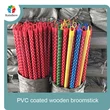 Palos de fregona para casa de madera de eucalipto con mango de escoba de madera recubierta de pvc de china