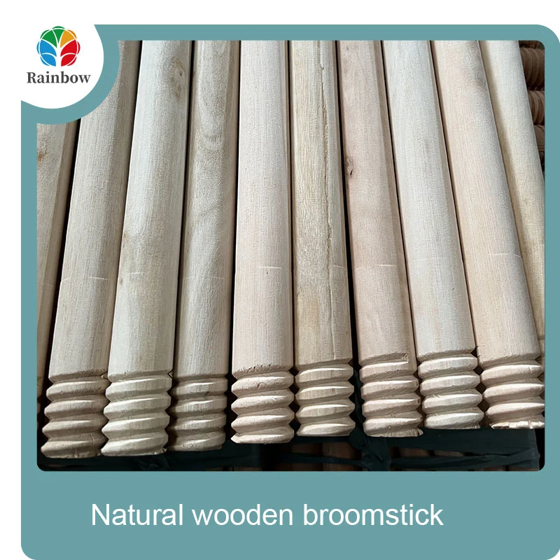 wooden broomstick wooden mop handle brush stick broom handle