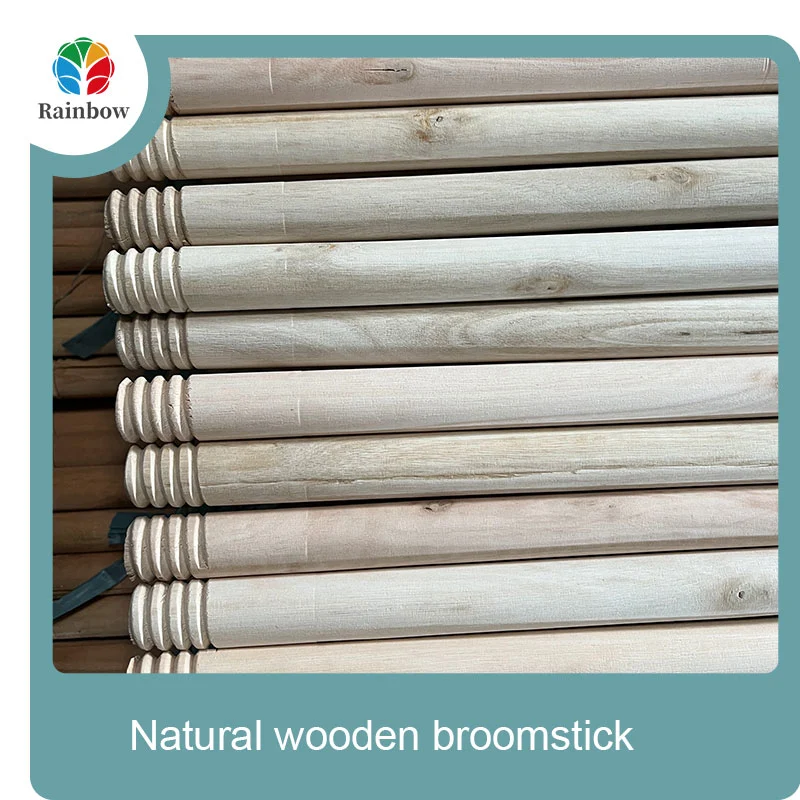 wooden broomstick wooden mop handle brush stick broom handle