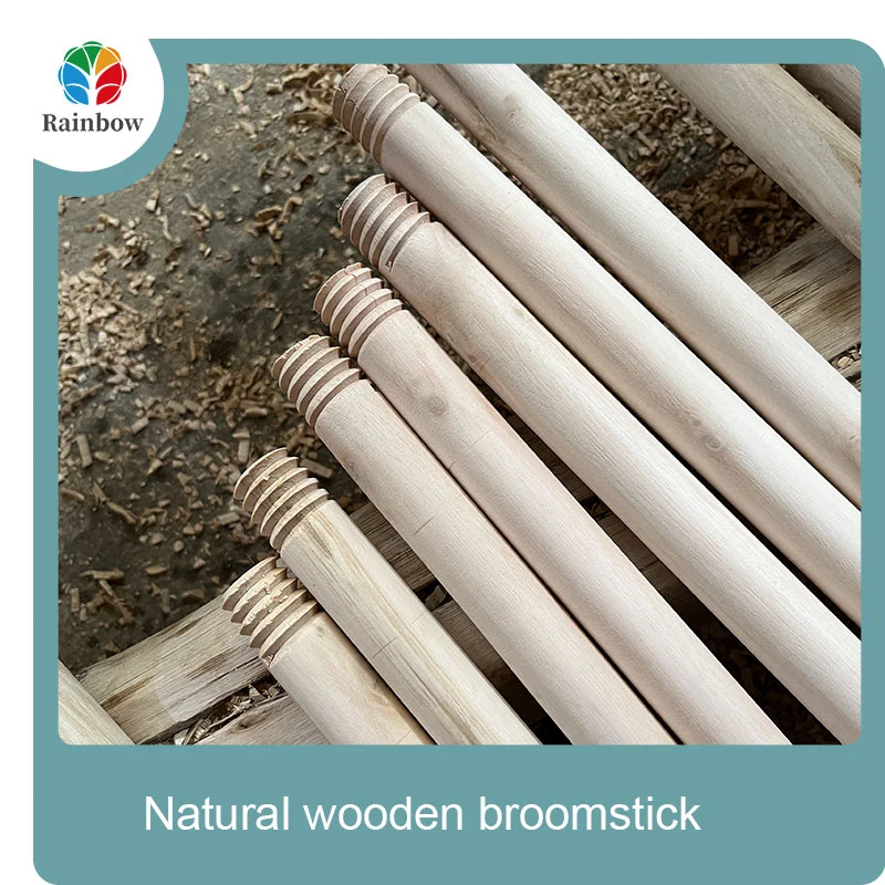 wooden broomstick wooden mop handle brush stick broom handle