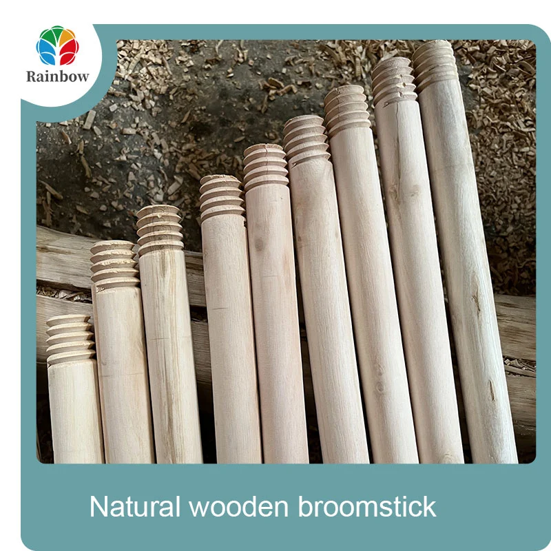 wooden broomstick wooden mop handle brush stick broom handle