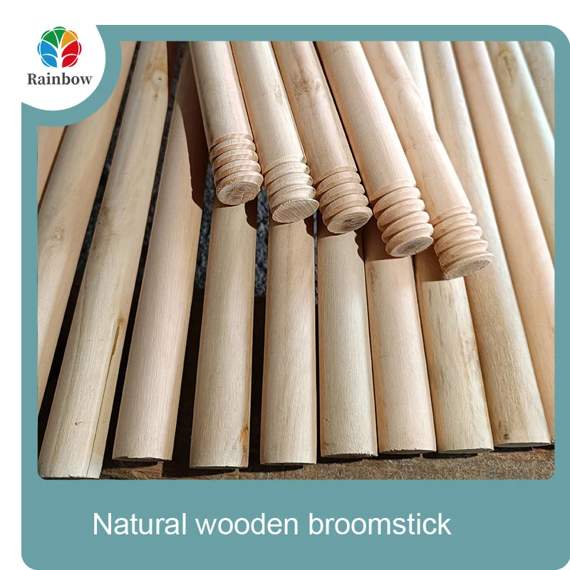wooden broomstick wooden mop handle brush stick broom handle