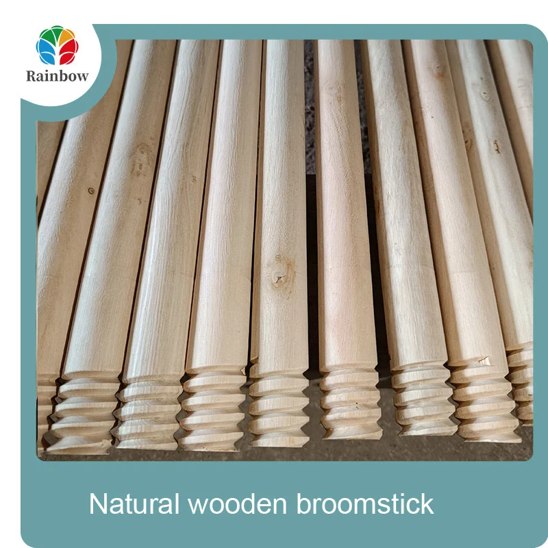 wooden broomstick wooden mop handle brush stick broom handle