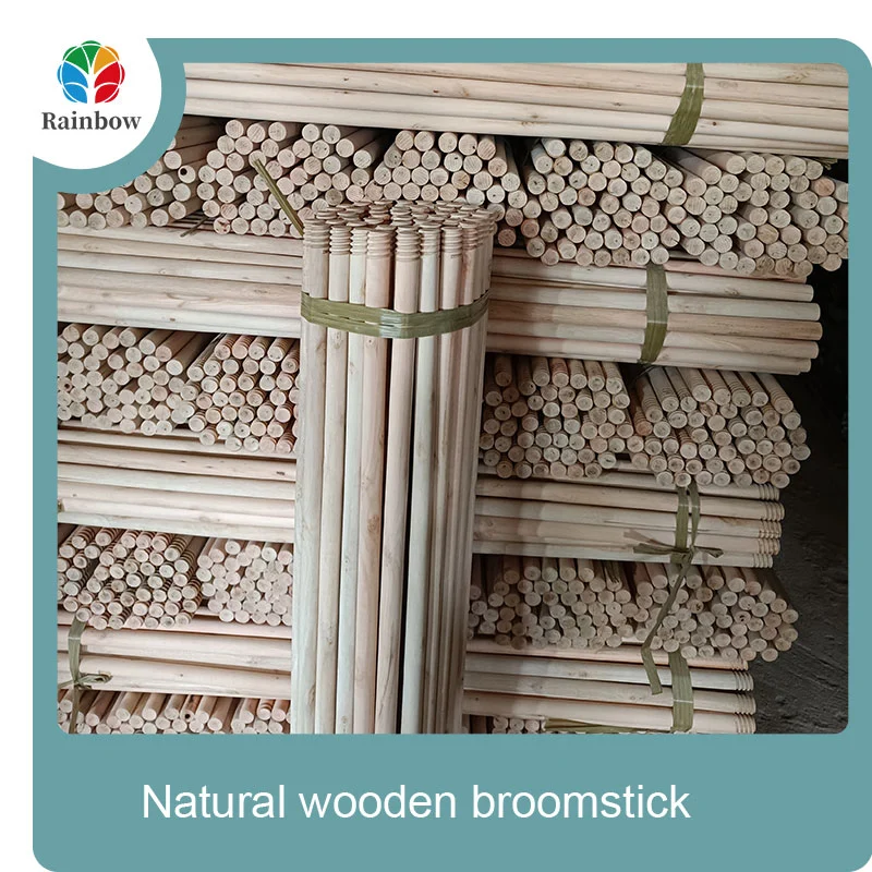 wooden broomstick wooden mop handle brush stick broom handle