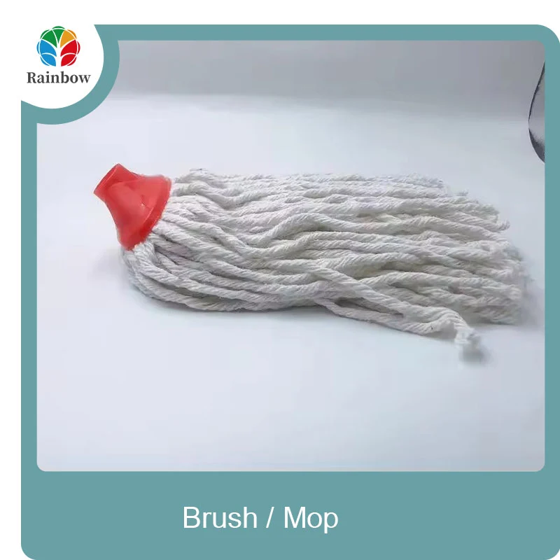  wholesale cotton microfiber wet mop for floor round mop household 