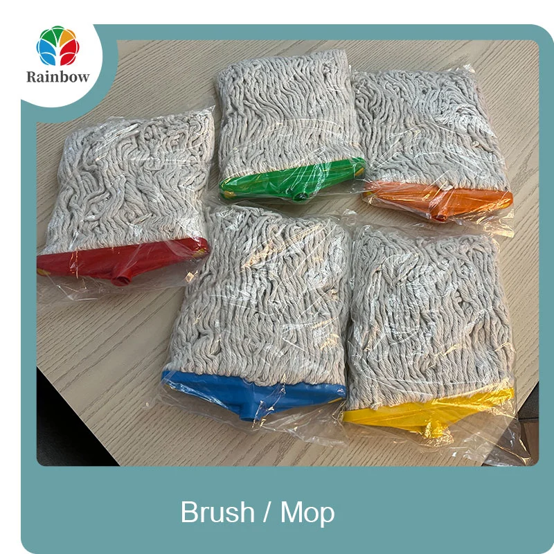  wholesale cotton microfiber wet mop for floor round mop household 