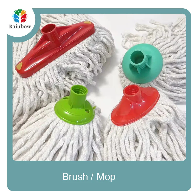  wholesale cotton microfiber wet mop for floor round mop household 