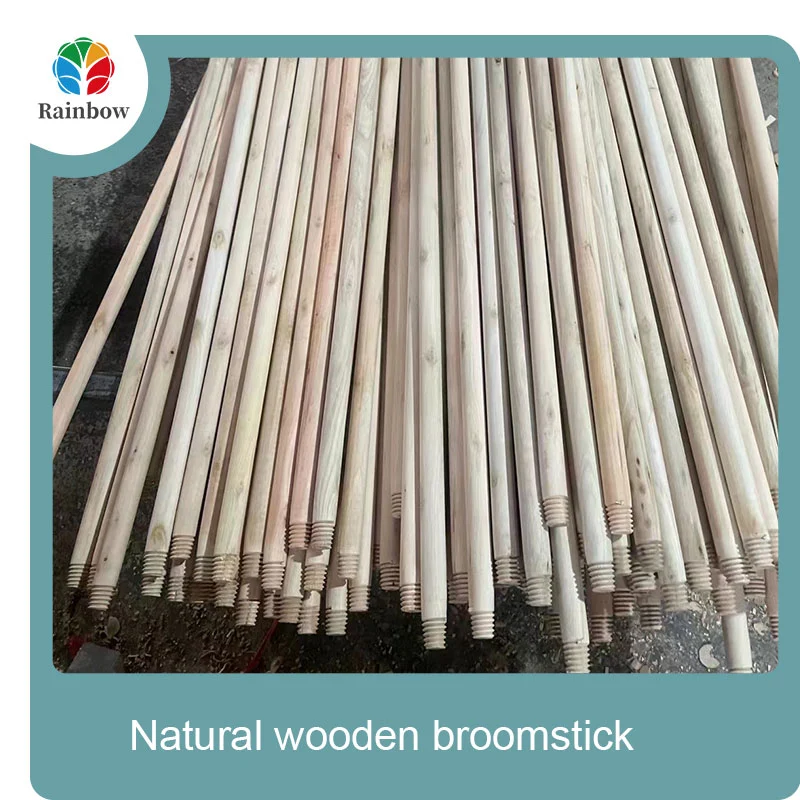 wooden broomstick wooden mop handle brush stick broom handle