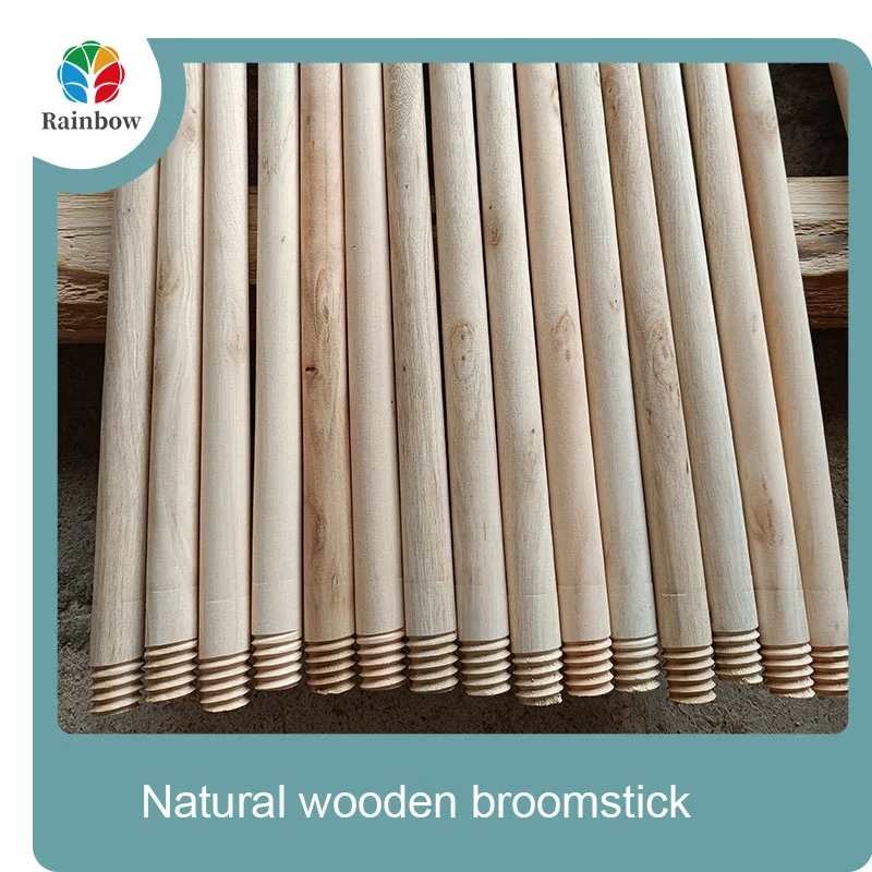 wooden broomstick wooden mop handle brush stick broom handle