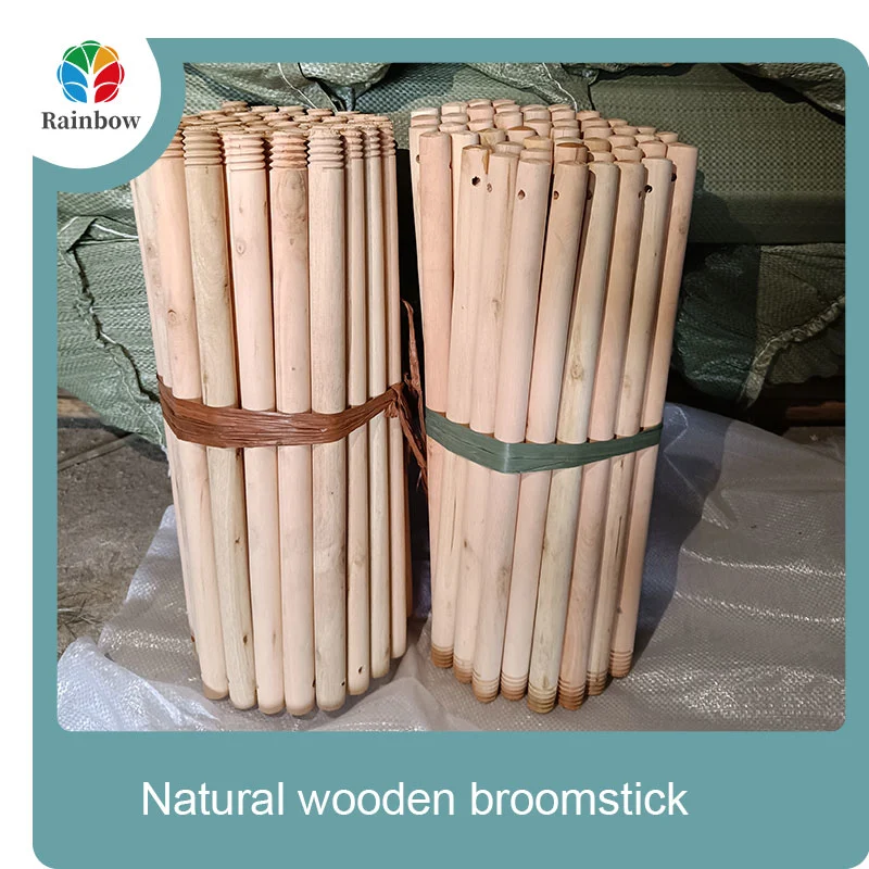 wooden broomstick wooden mop handle brush stick broom handle