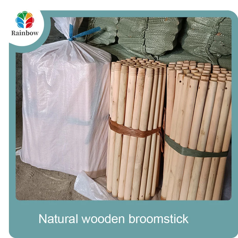 wooden broomstick wooden mop handle brush stick broom handle