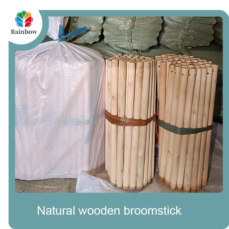 wooden broomstick wooden mop handle brush stick broom handle