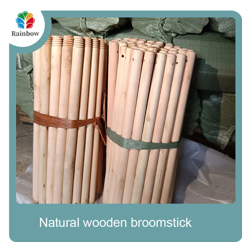 wooden broomstick wooden mop handle brush stick broom handle