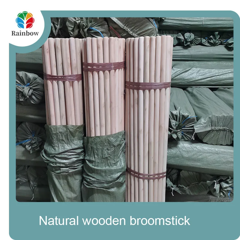 wooden broomstick wooden mop handle brush stick broom handle