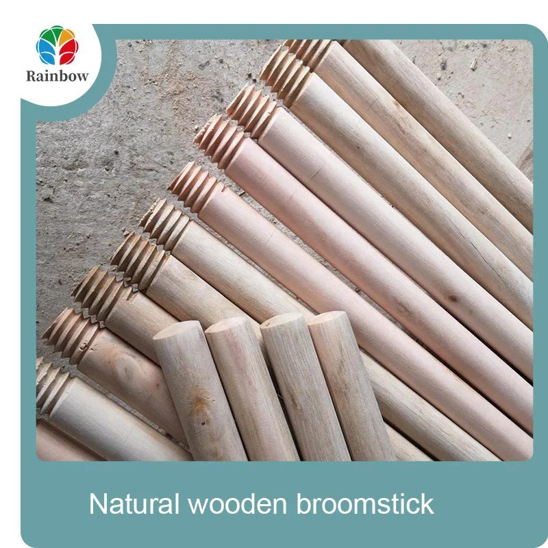 wooden broomstick wooden mop handle brush stick broom handle