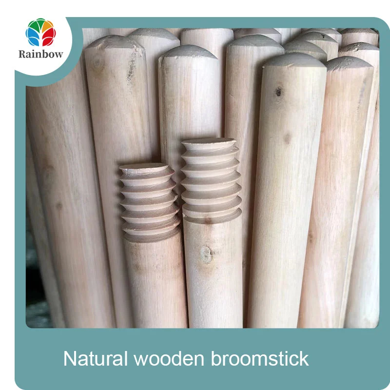 wooden broomstick wooden mop handle brush stick broom handle