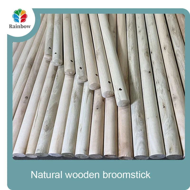 wooden broomstick wooden mop handle brush stick broom handle