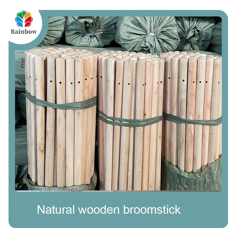 wooden broomstick wooden mop handle brush stick broom handle
