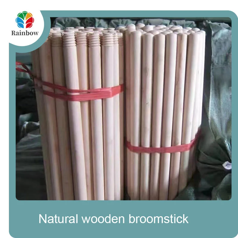 wooden broomstick wooden mop handle brush stick broom handle