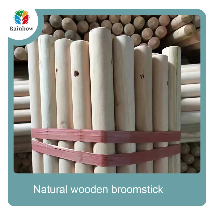 wooden broomstick wooden mop handle brush stick broom handle