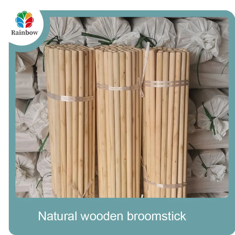 wooden broomstick wooden mop handle brush stick broom handle