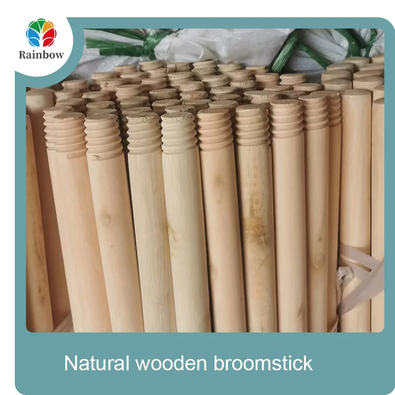 wooden broomstick wooden mop handle brush stick broom handle