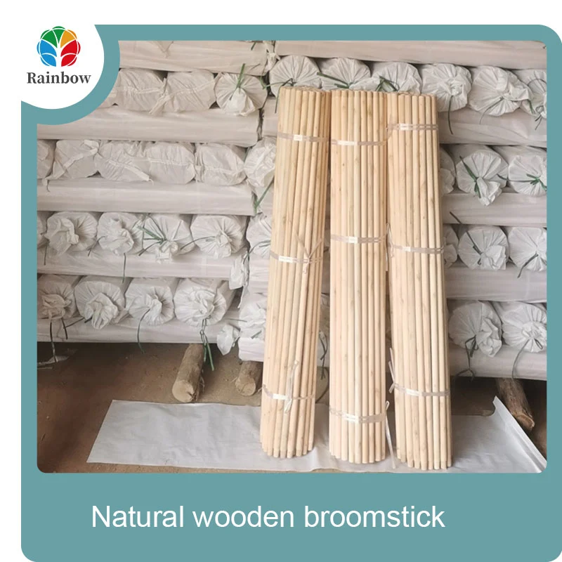 wooden broomstick wooden mop handle brush stick broom handle