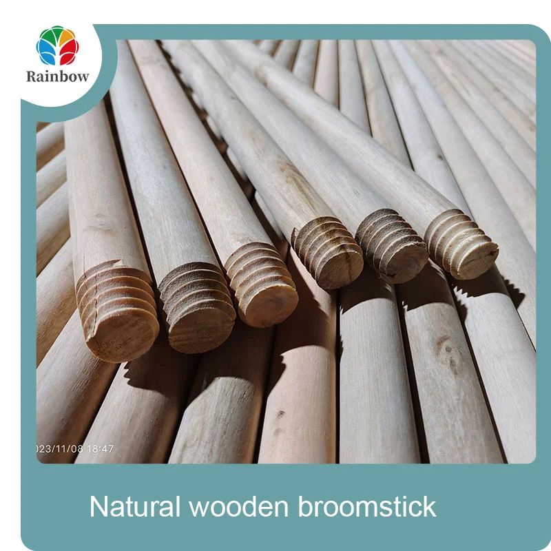 wooden broomstick wooden mop handle brush stick broom handle