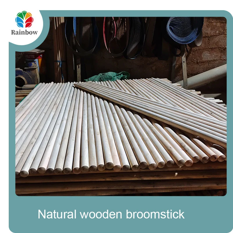 wooden broomstick wooden mop handle brush stick broom handle
