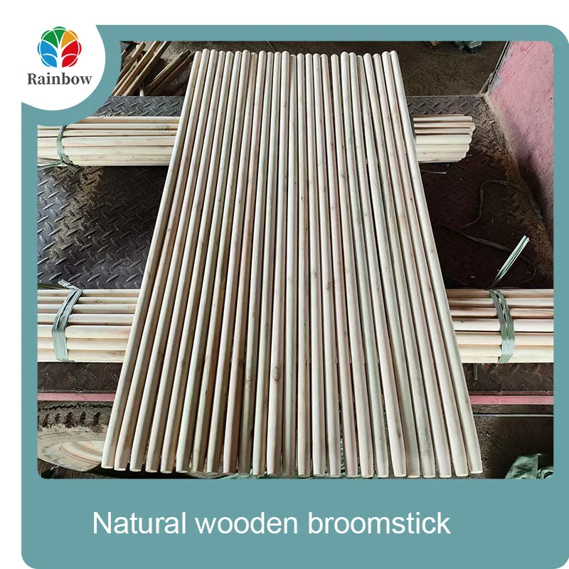 wooden broomstick wooden mop handle brush stick broom handle